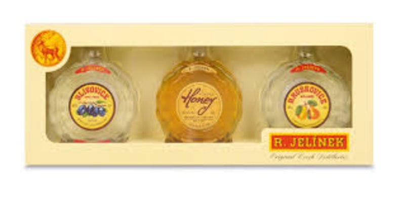 R. Jelínek Slivovice, Bohemia Honey a Hruškovice 3 x 0,2 l (set)