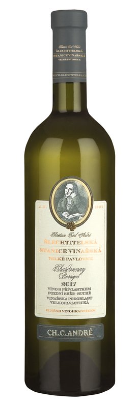 Šlechtitelská stanice vinařská Chardonnay Barrique Pozdní sběr 2020 0,75 l