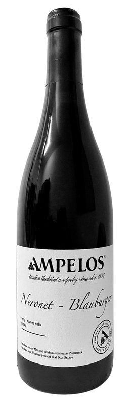 Ampelos Cuvée Neronet & Blauburger Jakostní 2018 0,75 l