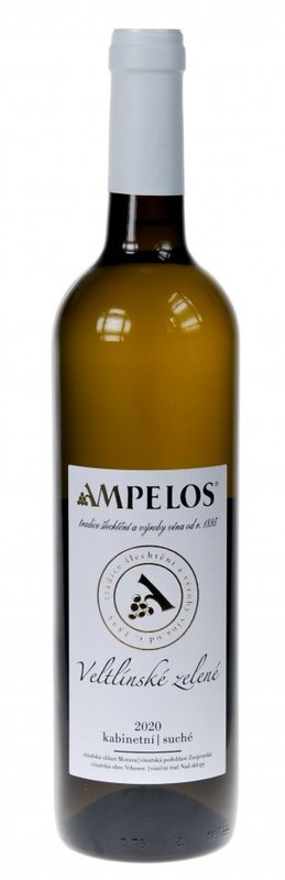 Ampelos Veltlínské zelené Kabinetní 2020 0,75 l