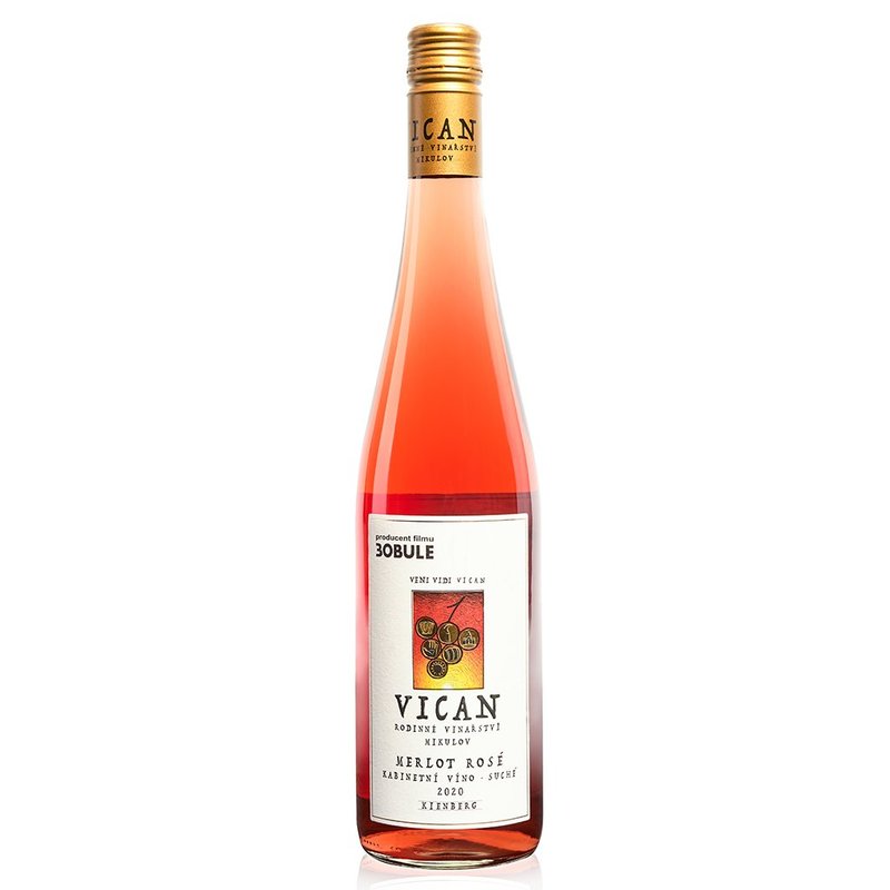 Vican rodinné vinařství Merlot Rosé Kabinetní 2020 0,75 l