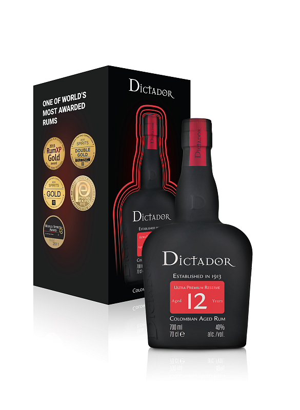 Destileria Colombiana Dictador 12 YO, Gift box, 40%, 0,7l