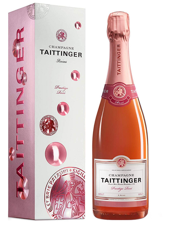 Levně Taittinger Brut Rosé Prestige Gift Box