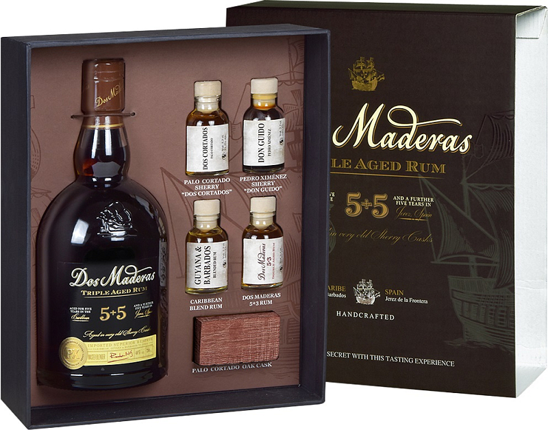 Levně Dos Maderas PX 5+5 40% 0,7l + Degustační sada