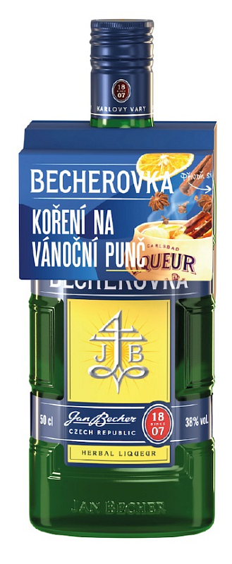 Becherovka 0,5l + směs na výrobu punče