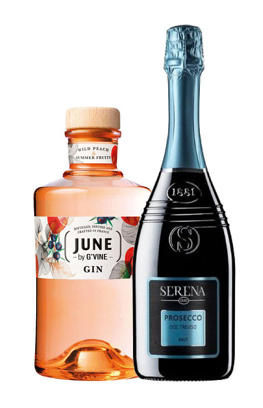 Levně June Gin Peche 37,5% 0,7l + Prosecco zdarma