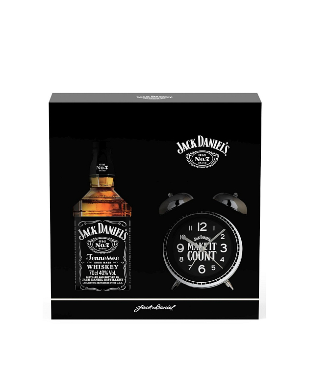 Levně Jack Daniel´s 0,7l + budík