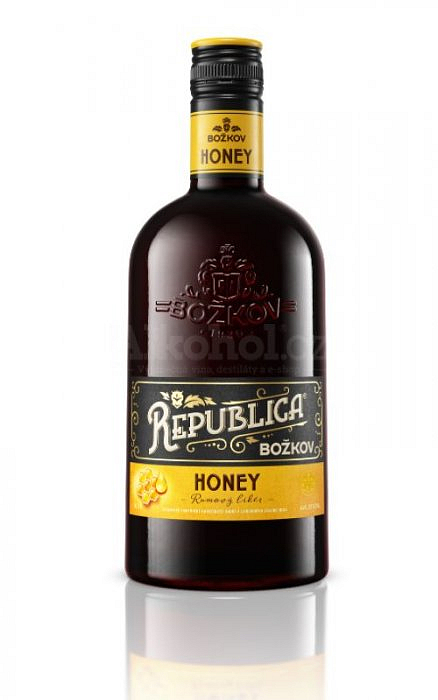 Božkov Republica Honey 38% 0,7 l (holá láhev)