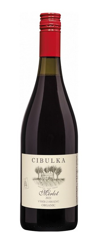 Víno Cibulka Merlot Výběr z hroznů 2021 0,75 l