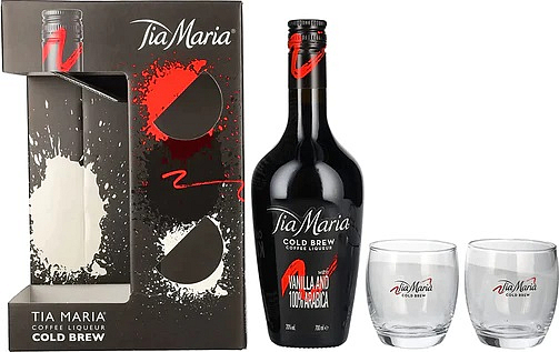 Levně Tia Maria 0,7L + 2 skleničky