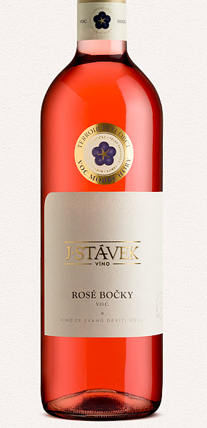 VÍNO J. STÁVEK Svatovavřinecké Rosé Bočky VOC 2021 0,75 l