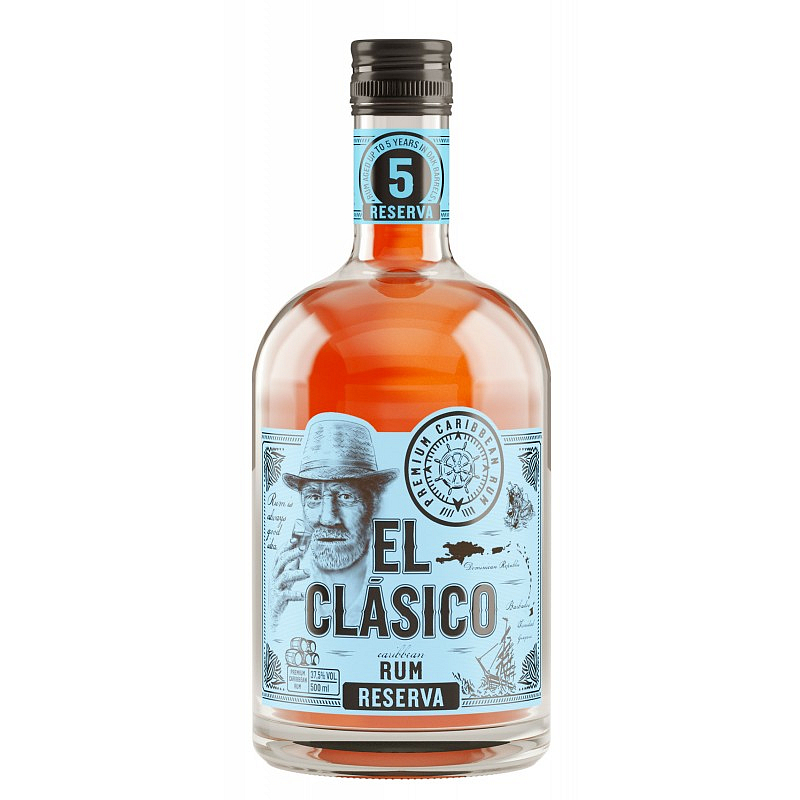 El Clásico Reserva 5y 37,5% 0,5 l (holá láhev)