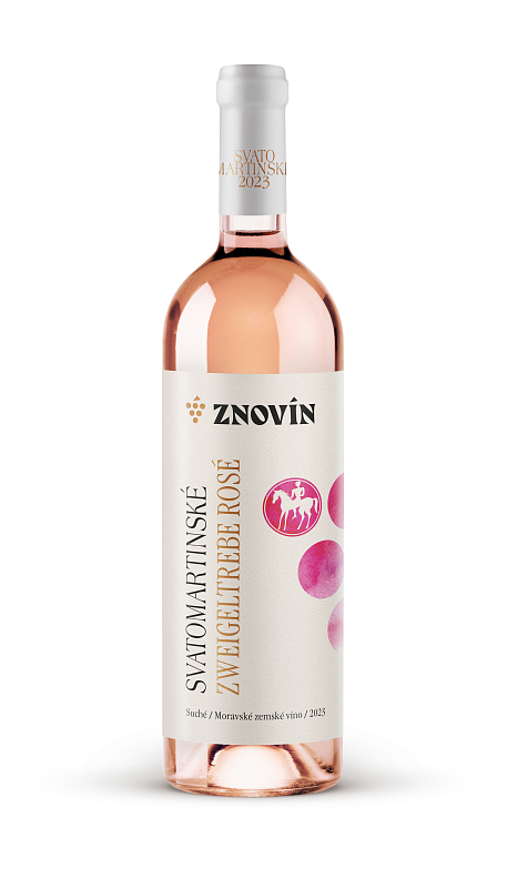 ZNOVÍN ZNOJMO Svatomartinské Zweigletrebe Rosé 2023 0,75 l