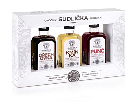 Sudlička Ořechovka + Kmínka + Punč 3x0,2l