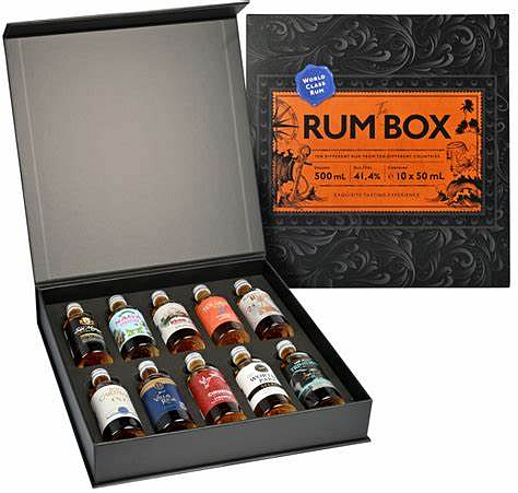 Levně Mini Rum Box 10x 0,05l 41,4% Gift Box