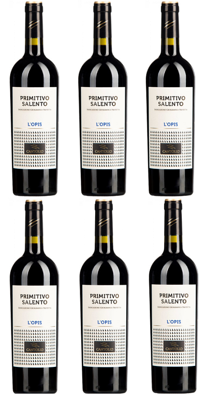 Primitivo Salento 2020 IGT L'opis  5+1 zdarma Itálie