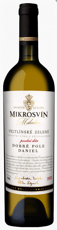 Mikrosvín Veltlínské zelené Pozní sběr 2022
