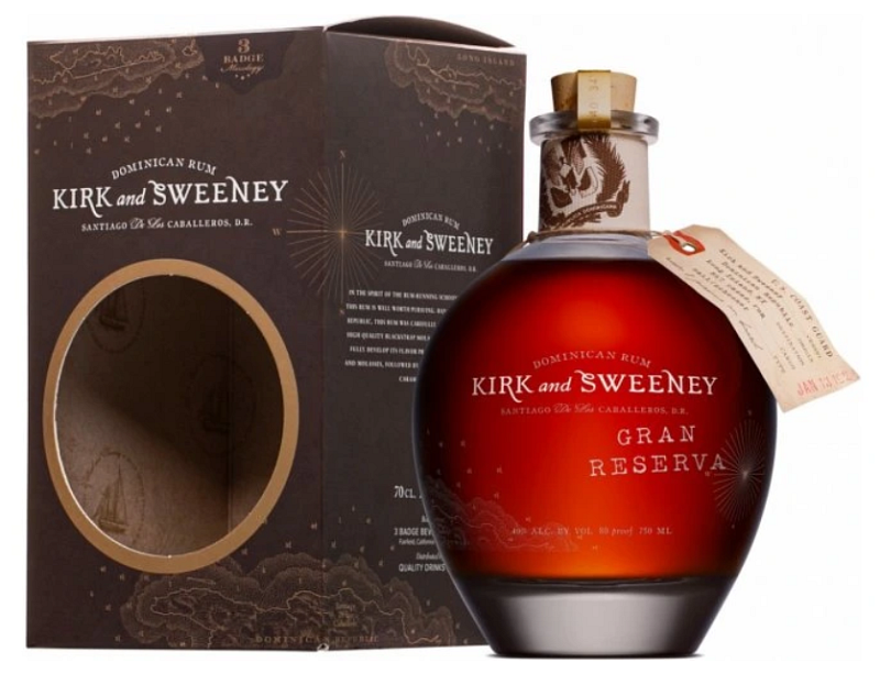 Dárkové balení Kirk and Sweeney Gran Reserva 0,7l 40%